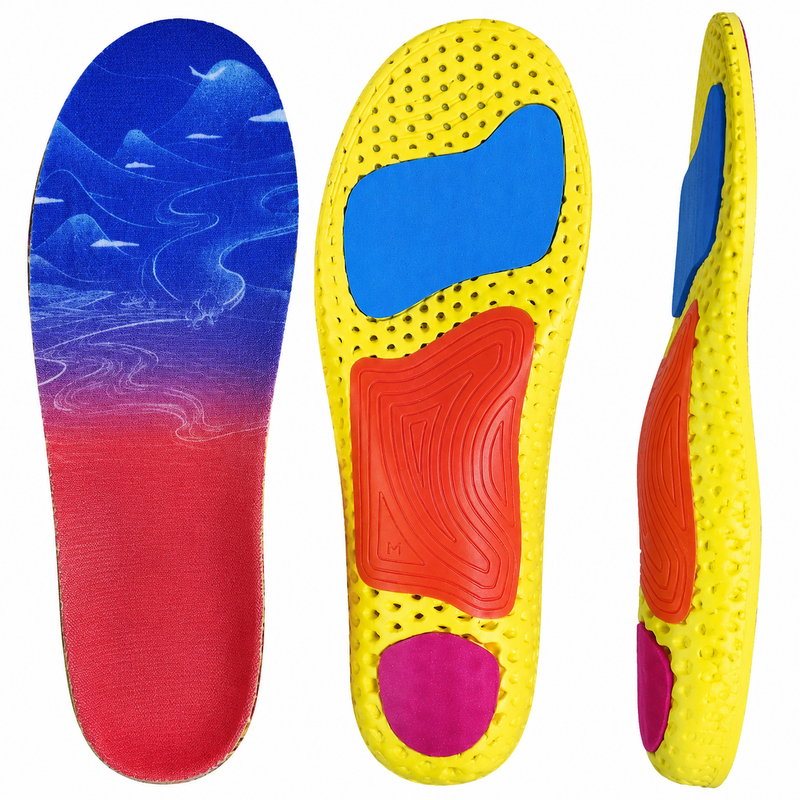 Athletic Performance Insoles with Arch Support – Lightweight Shock Absorbing Inserts for Running, Gym, Training & Impact Protection Comfort