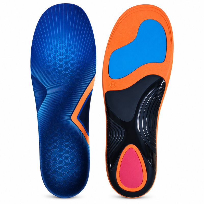 Orthotic Arch Support Insoles – Lightweight Shock Absorbing Inserts for Running, Training, Sports & Daily Activity Performance Comfort