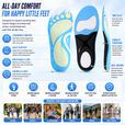 Kids Arch Support Insoles for Healthy Foot Development – Soft Cushioning Support for Daily School Use, Walking & Outdoor Play thumbnail