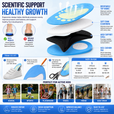Kids Arch Support Insoles for Healthy Foot Development – Soft Cushioning Support for Daily School Use, Walking & Outdoor Play thumbnail