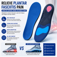 Orthotic Insoles for Plantar Fasciitis – Shock Absorbing Arch Support Inserts with Heel Cushion for Work, Walking, Standing & All-Day Comfort Relief thumbnail