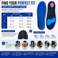 Orthotic Insoles for Plantar Fasciitis – Shock Absorbing Arch Support Inserts with Heel Cushion for Work, Walking, Standing & All-Day Comfort Relief thumbnail